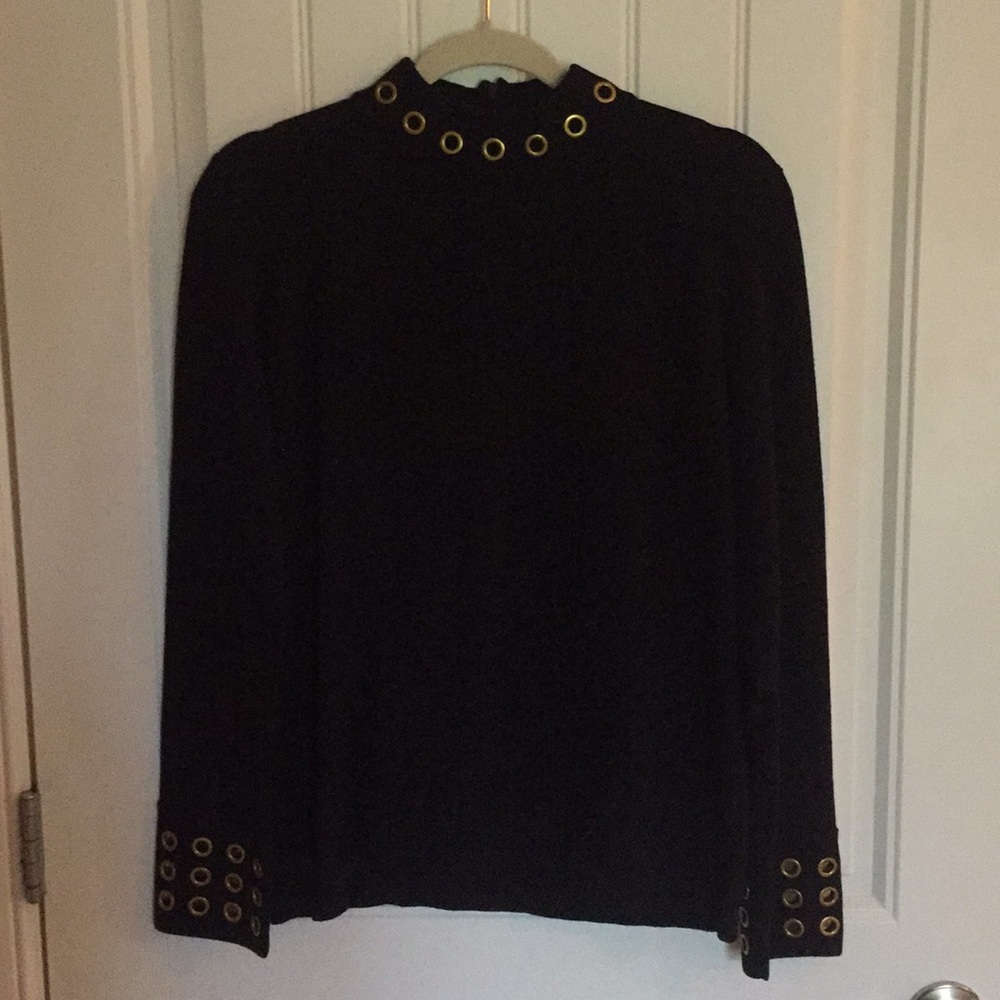 Tory Burch Grommet Turtleneck Sweater
